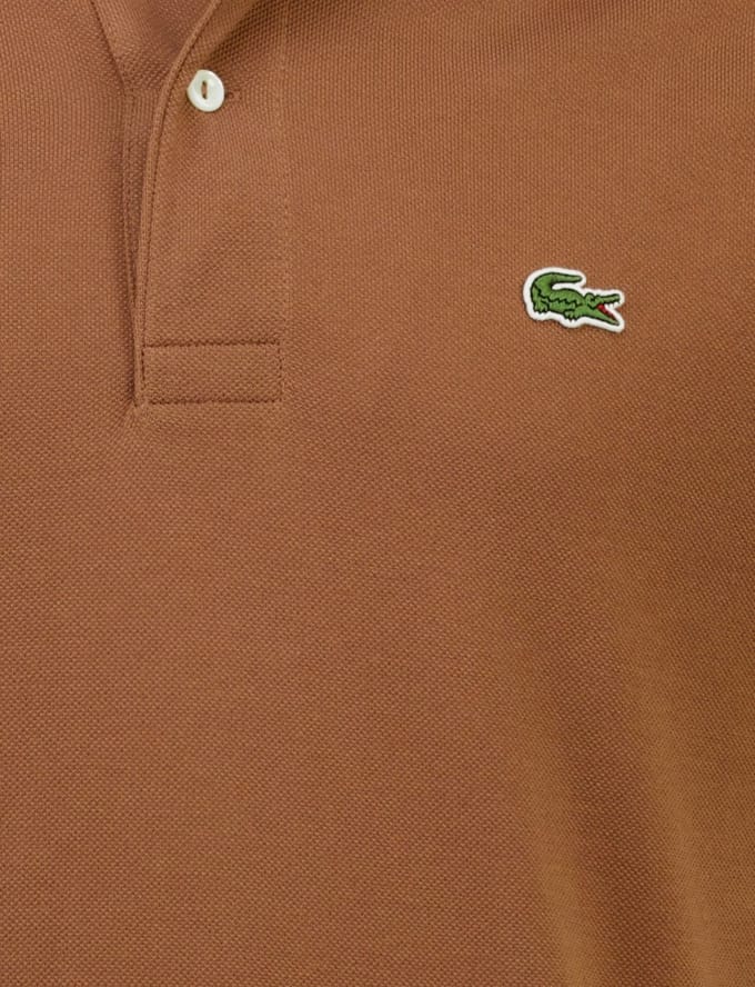 Lacoste poloshirt korte mouw bruin
