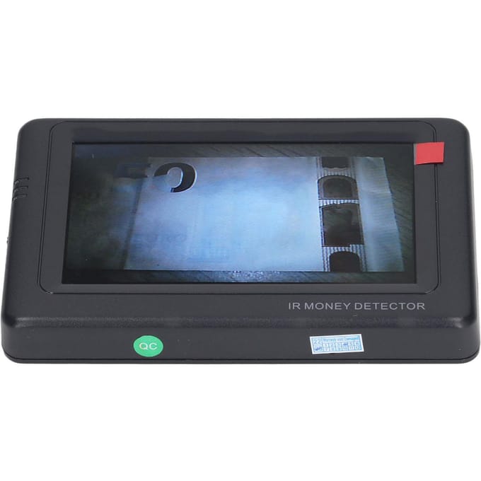Geld Detector Machine Kleine Handheld Vervalsd Biljet Valuta Euro Dollar Russische Roebel Bankbiljet gray