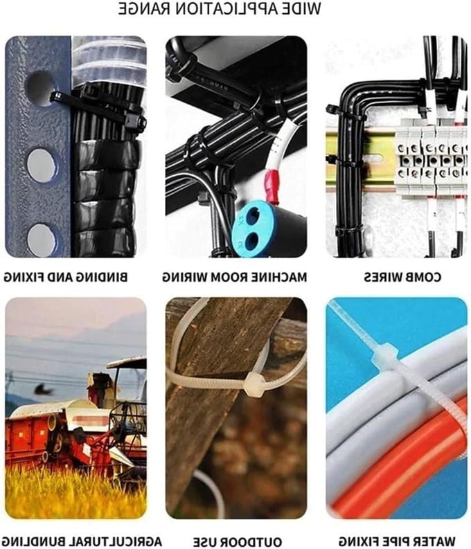Kabelbinders Nylon - Tie Wraps - Draad Organiseren - Zelfborgend - 1000 Stuks - Wit