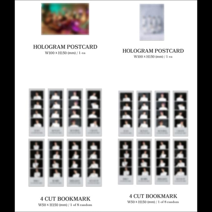 E'LAST [ROAR] / ELAST 3ème Mini Album (Version GRIS. /Version ROUGE) Random,No poster black