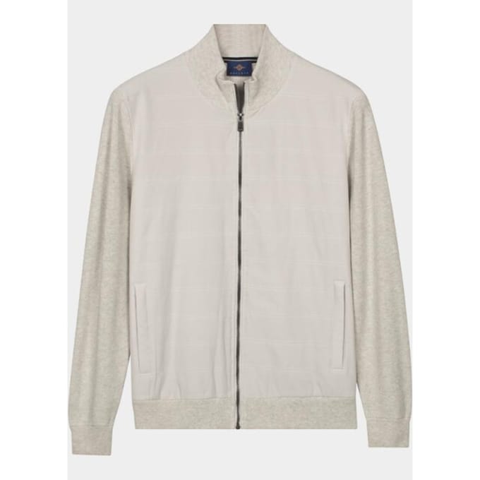 Baileys Vest Full Zip Front Body Light Padded Quilted Off White / male
