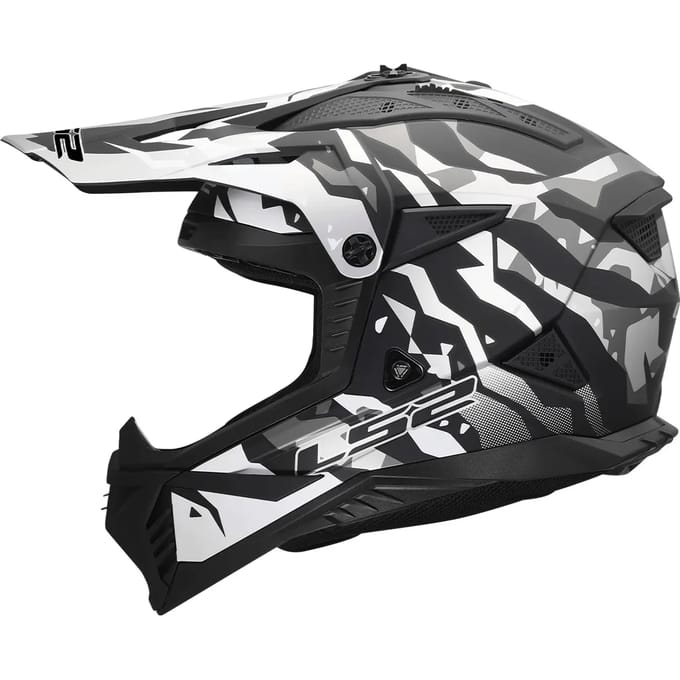 Motorhelm LS2 MX708 Fast II Grotesk