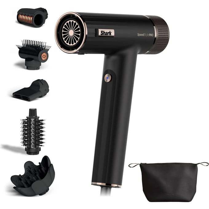 Shark SpeedStyle Pro 5-in-1 Föhn, Zwart | HD752EU | van SharkNinja