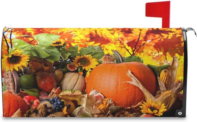 Herfst Pompoen Magnetische Brievenbus Cover Decoratie 52,8x64,5 cm