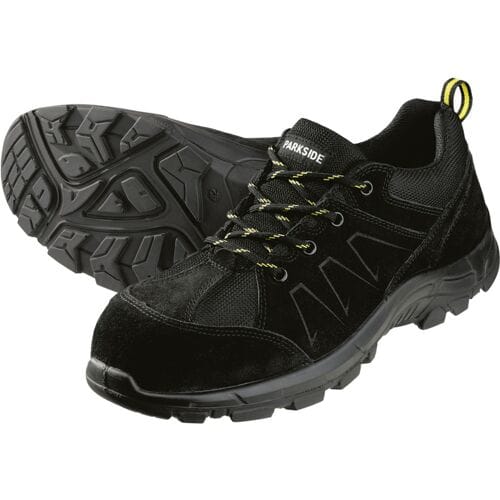 Parkside Leren Veiligheidsschoenen S3 - Laag - Maat 45 - Stalen Neus - Reflecterende elementen - van Leer - Geprofileerde PU-loopzool