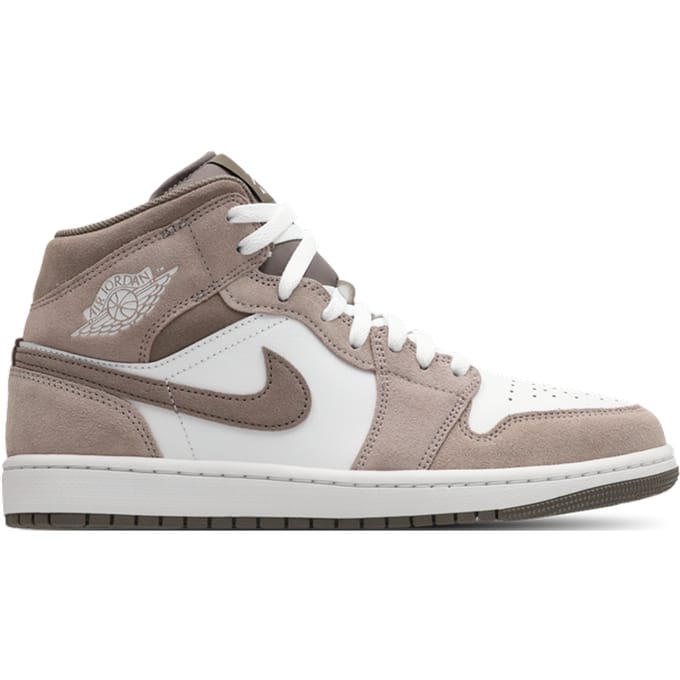 Jordan Aj1 Mid Sneakers Heren - Bruin - Maat 40.5 - Leer, Synthetisch