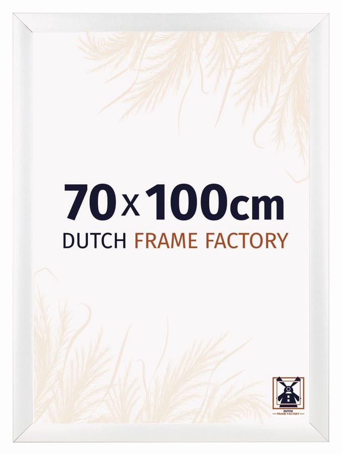 Fotolijst 70x100 cm - MDF - Wit Mat - Praag