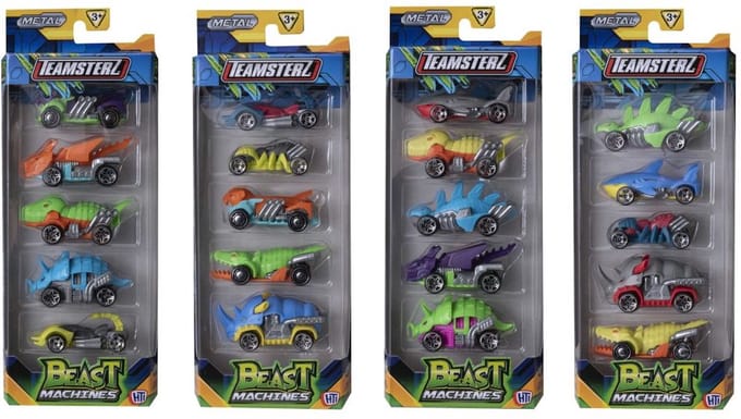 Metalen auto's 5 st - Teamsterz.