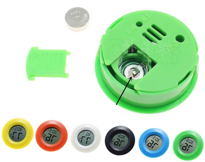 Binnentemperatuurmeter - Kamerthermometer Hygrometer - Klimaat Monitoren - 2-in-1 Functie - 4.5 cm - Diverse Kleuren