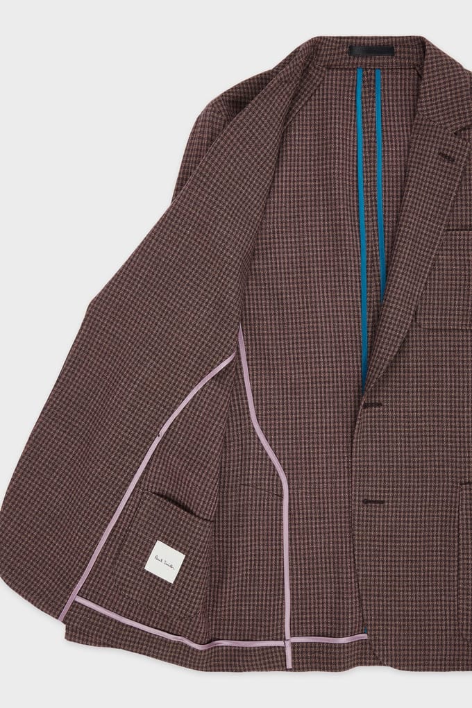 Paul Smith Mens 2 Button Jacket Mauve Größe: 48 | Blazer Outlet | Herren | Violett