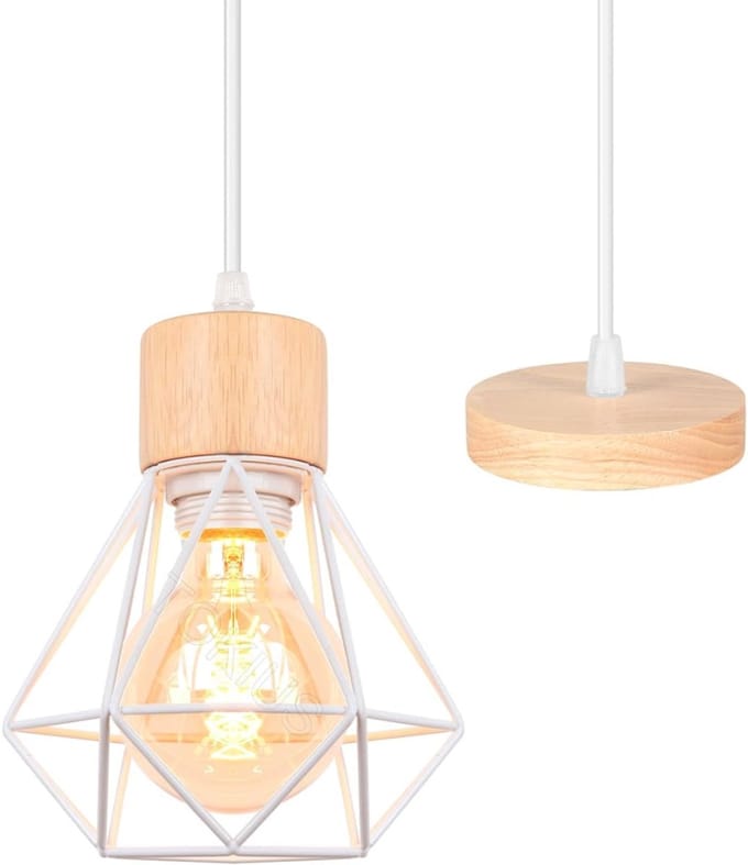 ZRSS® Eettafel Lamp - Hanglamp Eetkamer - Design Lamp Keuken en Slaapkamer - 16 cm - Wit