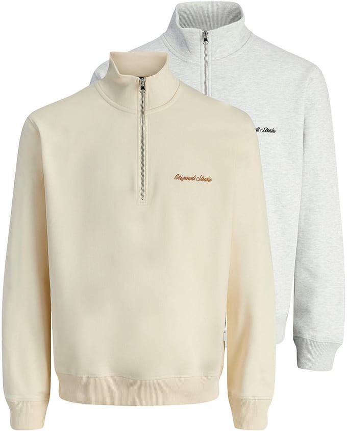 Jack & Jones Heren sweattroyer 2 pack Norrebro