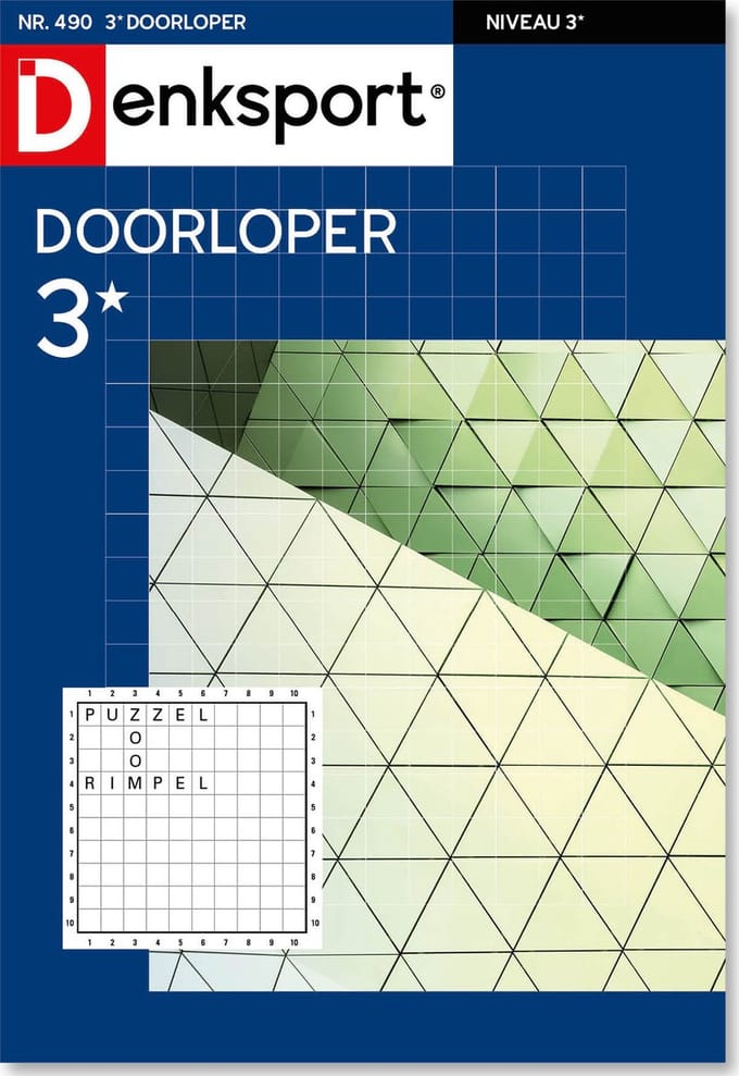 Denksport Puzzelboek Doorloper 3*, editie 490