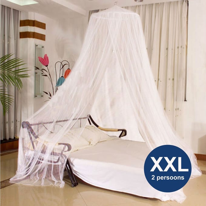 2 persoons Klamboe XXL - Extra grote klamboe - 250 Mesh - 60x250x1400 cm | Flystopper K1400