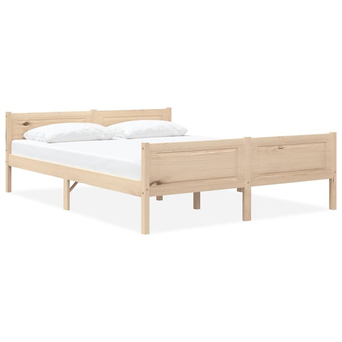 vidaXL - Bedframe - massief - grenenhout - 120x200 - cm