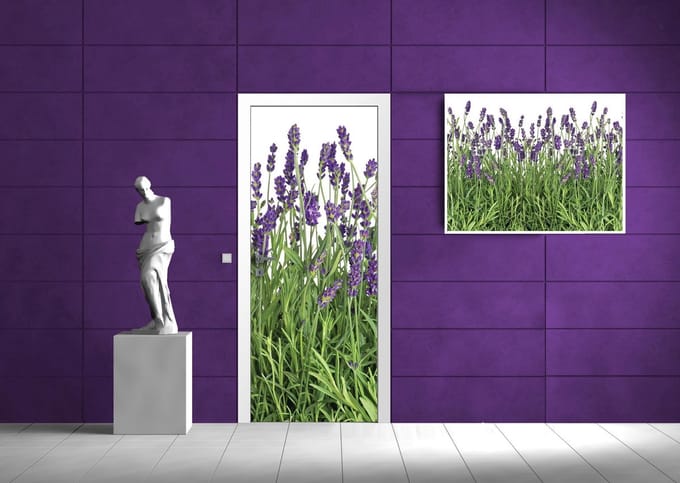 Flowers Lavender Photo Wallcovering