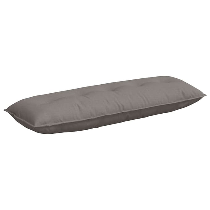 vidaXL - Rugkussen - Taupe - 140 - x - 50 - x - 19 - cm - Stof