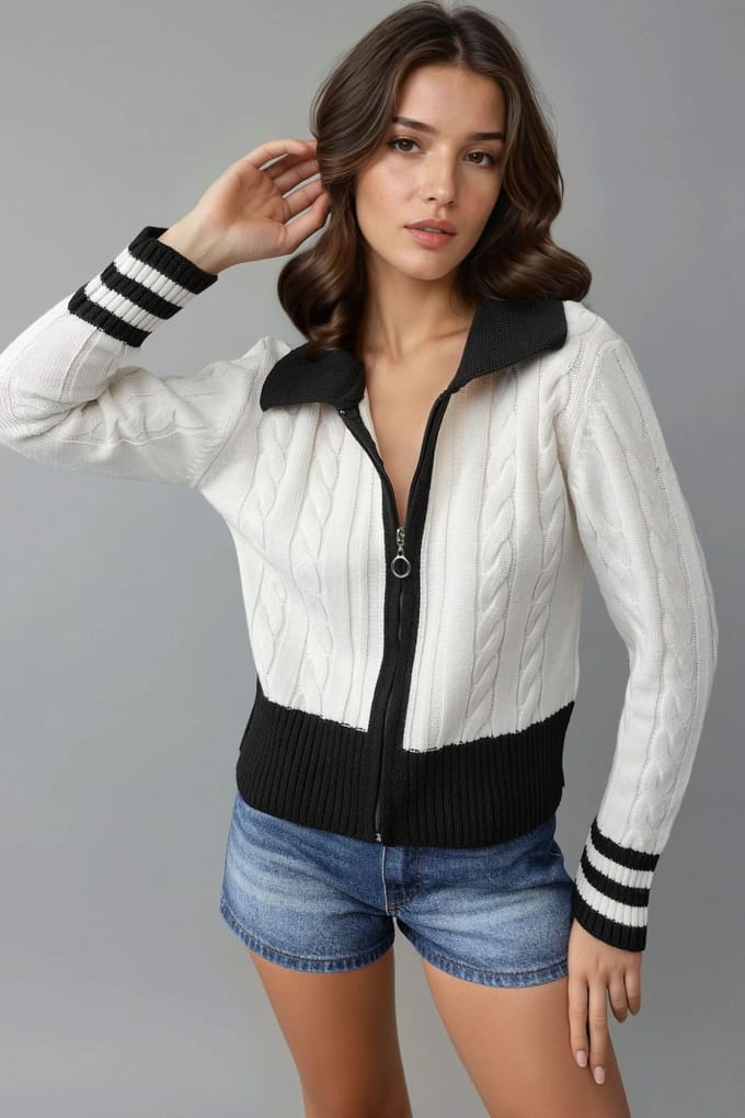 Polo Nepp Vest met Rits
