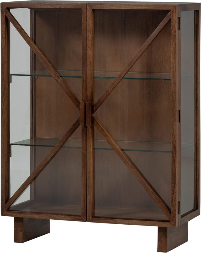 WOOOD Kella Kast 2-Deurs - Mango Hout - Bruin - 132x100x44