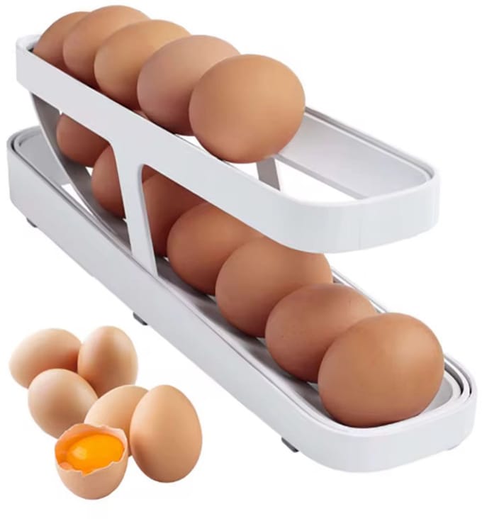 Consumerce® Eierhouder Koelkast – 18 Eieren – 3 Lagen – Wit
