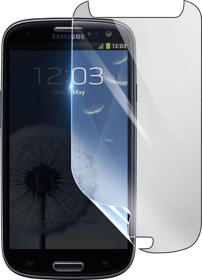 3mk, Geschikt voor Samsung Galaxy S3, Schokbestendige Hydrogel Screenprotector, Transparant