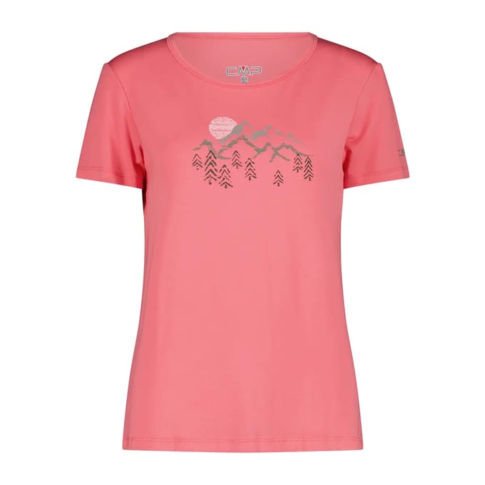 Bamboe T-shirt met bloemenprint dames CMP
