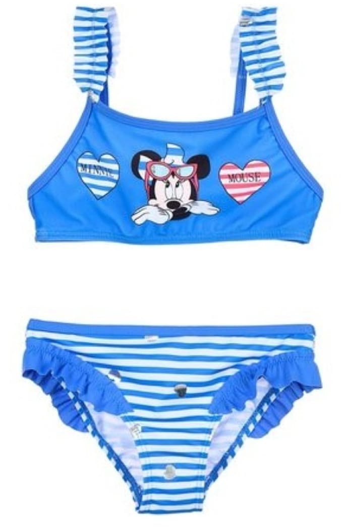 Minnie Mouse - Disney - Bikini - Badpak 2-delig - Blauw - Maat 128