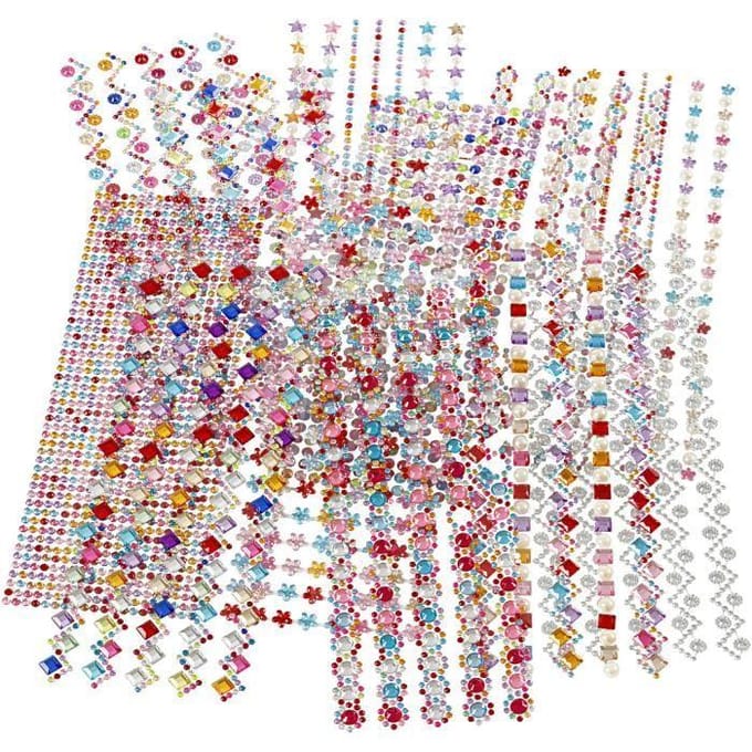 Creativ Company Rhinestone Ontwerpen 2-10mm 12 Vellen