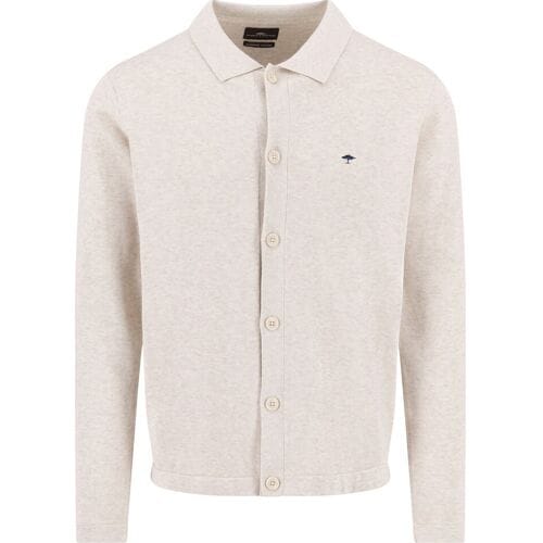 Fynch-Hatton Vest Subtle Cotton Mélange Buttoned Superfine Cotton New Off White / male
