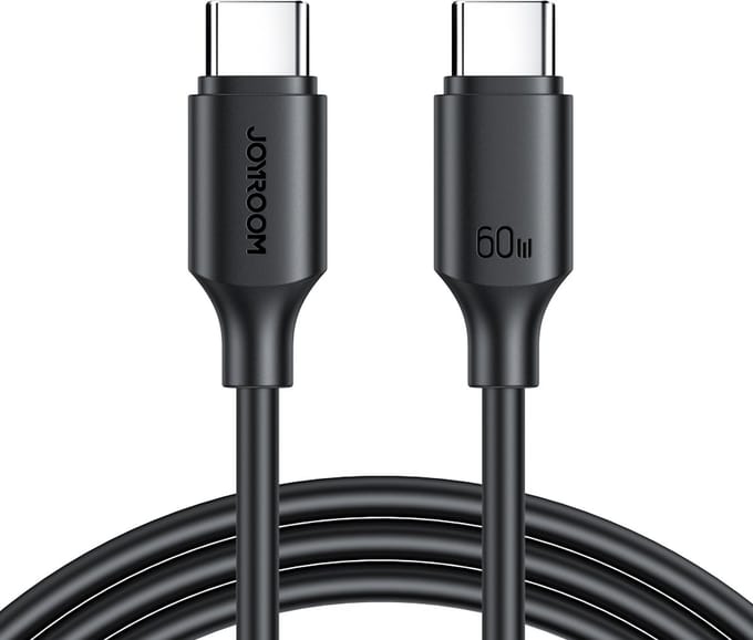 Joyroom Long-Lasting Series A9 USB-C / USB-C PD QC cable 60W 3A 1m - black