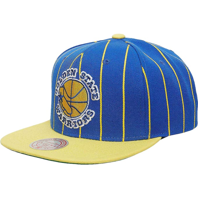 Mitchell And Ness NBA Golden State Warriors Patch Snapback Pet Blauw