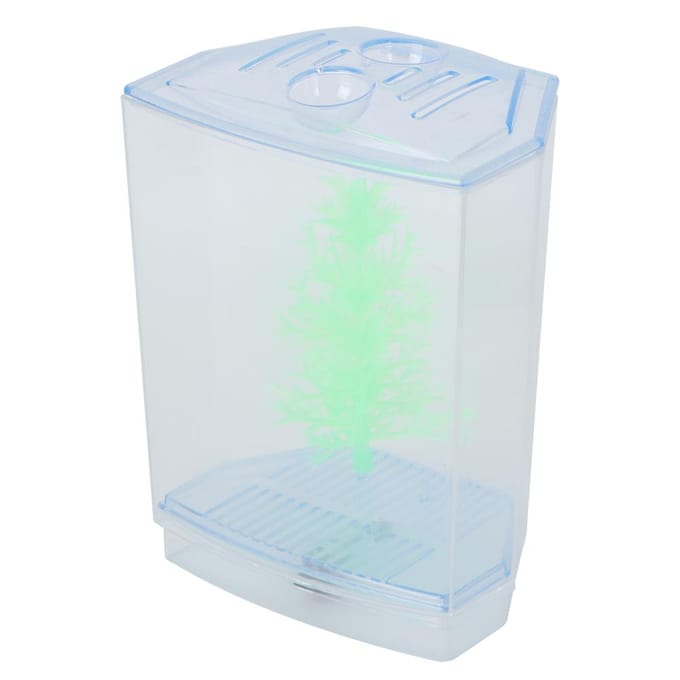 Mini Vis Tank Aquarium Transparant Waterplanten Kweekbak Broedbak Incubator(single) white
