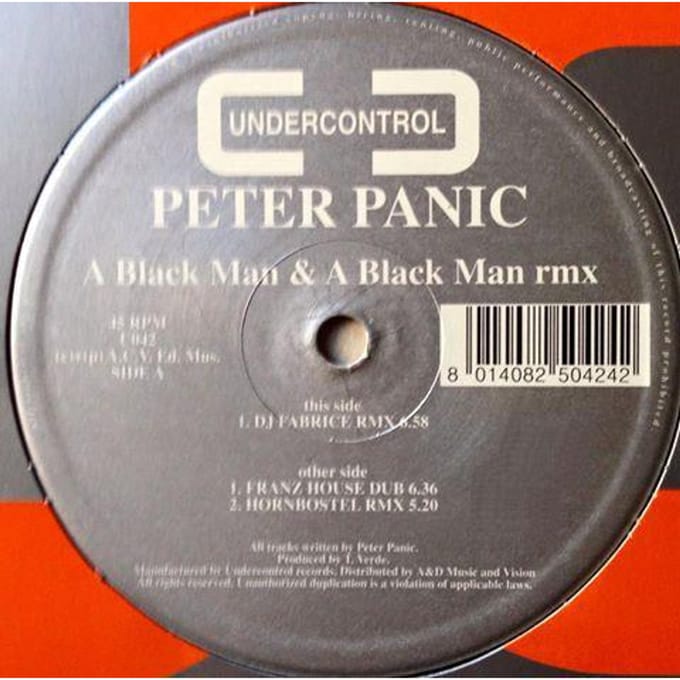12-inch Plaat PETER PANIC - A Black Man & A Black Man Rmx U042 Undercontrol 1995 Italië Dance & Electronica Gebruikt