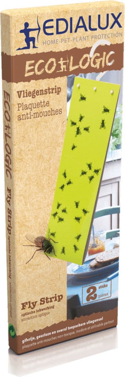 Edialux Fly Strip Insectenval Val - 2 Stuks