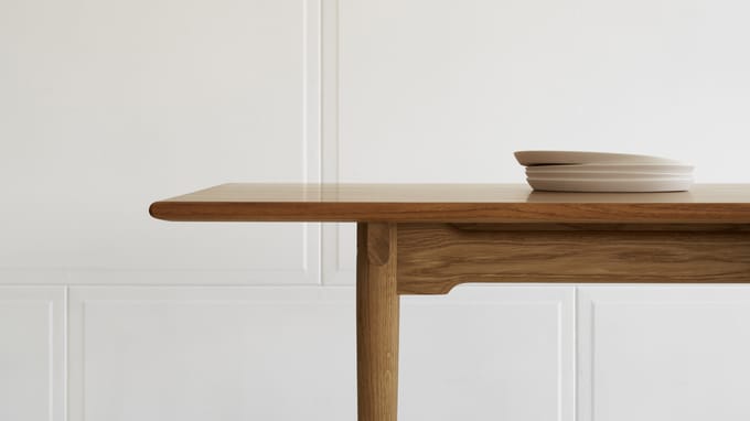 Carl Hansen & Søn CH327 Tafel - teak/eiken - 248 x 95 cm