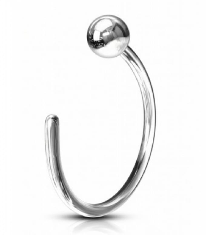 Fake Neus ring-Zilverkleur-Bol-Piercing - Charme Bijoux