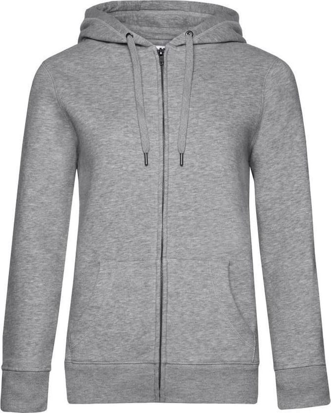 B&C Vrouwen/dames Koningin Hoodie (Grijze Heide)