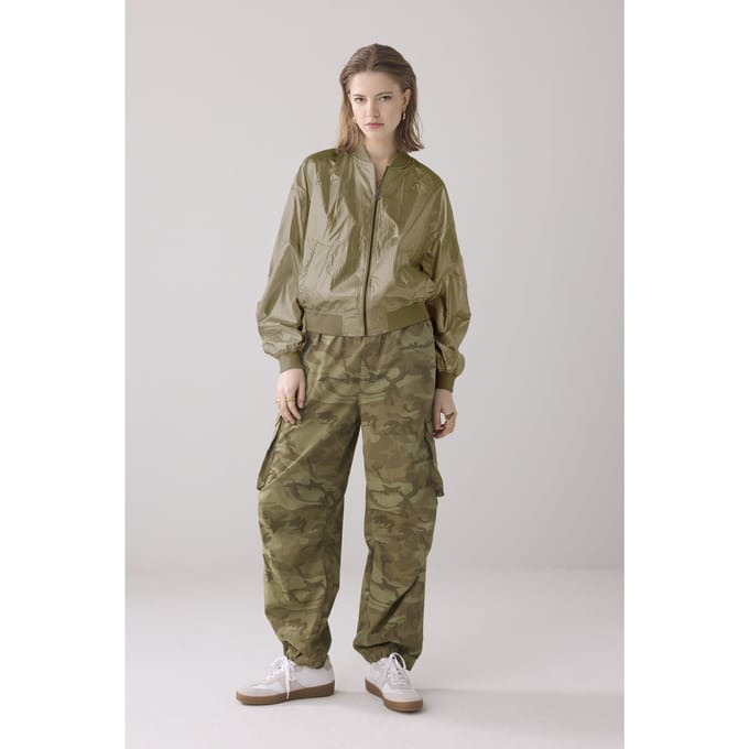 Summum Woman Bomber Metallic Combat Green Größe: M | Bomberjacken Outlet | Damen | Grün