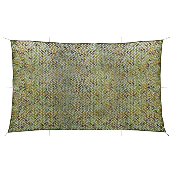 vidaXL - Camouflagenet - met - opbergtas - 2x8 - m - groen