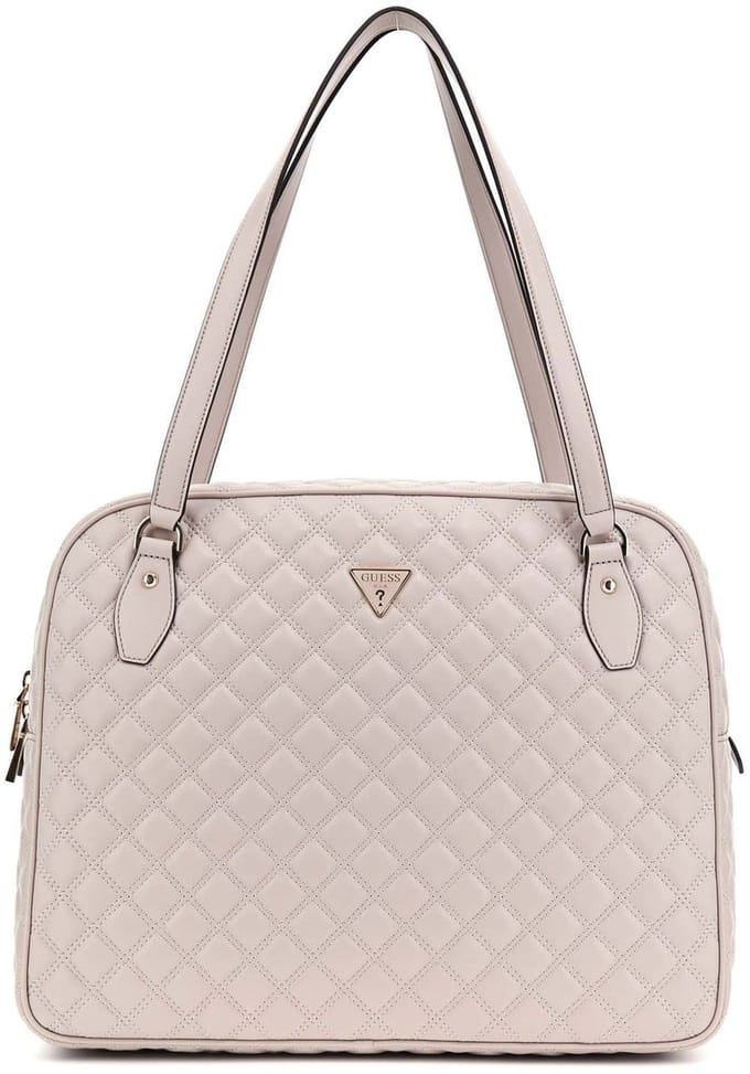 GUESS schoudertas met laptopvak Giully Travel Tote Oak Lichtgrijs