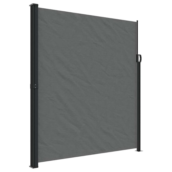vidaXL - Windscherm - uittrekbaar - 220x600 - cm - antracietkleurig