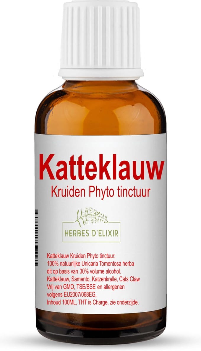 Herbes D'elixir Katteklauw Tinctuur - 100 ml