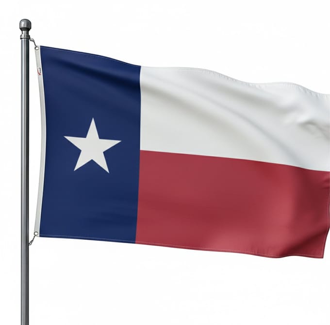 Trasal - vlag Texas - texaanse vlag - 150x90cm