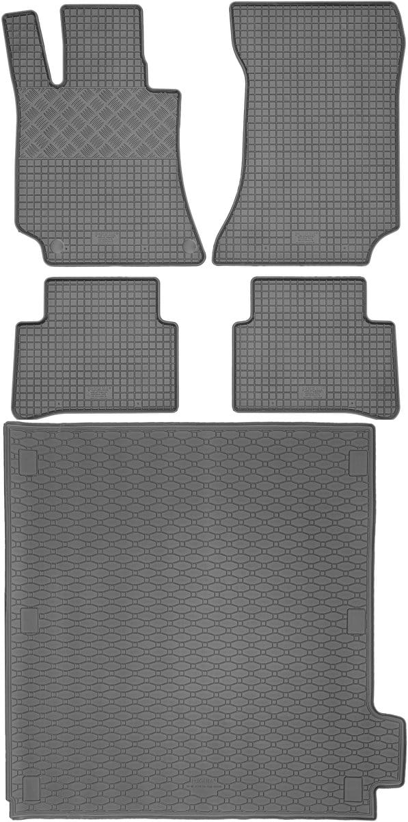 Max-Dywanik Rigum Set - Mercedes E-klasse W212 Combi - 2009-2016 - Zwarte Matten
