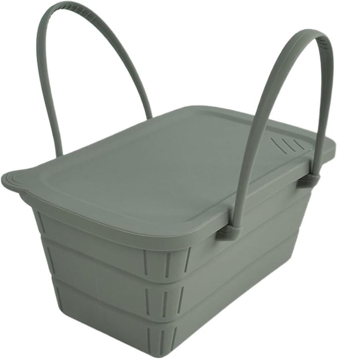 Feest IJsemmer - Opvouwbare Koeler - Dranken Koelen - Ruimtebesparend Ontwerp - 3700 ml Capaciteit - Grijs