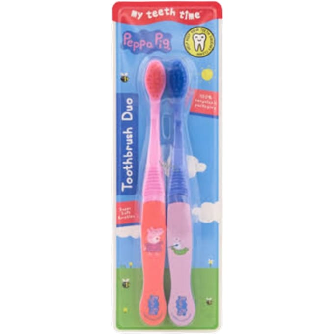 Peppa Pig My Teeth Time Duo Toothbrush - 2 stuks