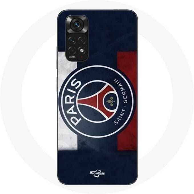 Coque - Paris Saint Germain - Xiaomi Redmi Note 11 4G - Souple - Bleu - Logo PSG