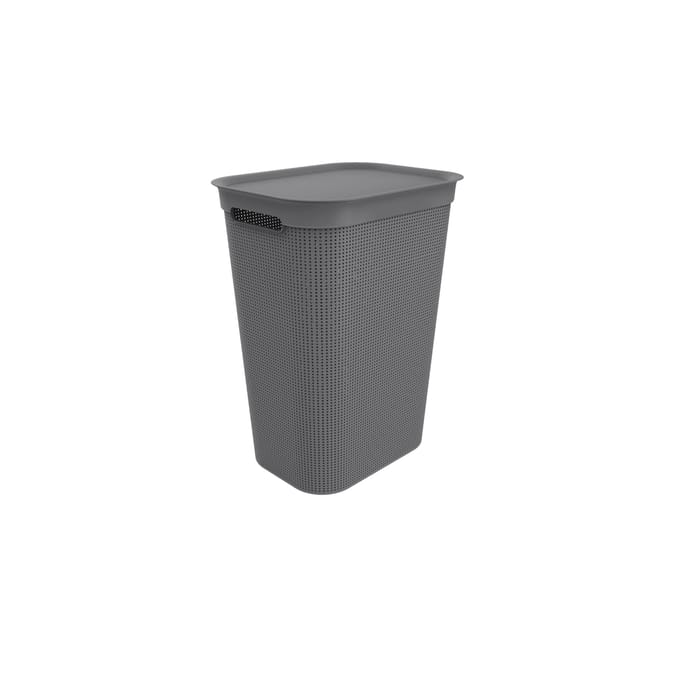 Rotho Brisen - Wasmand met Deksel - 50L - Antraciet