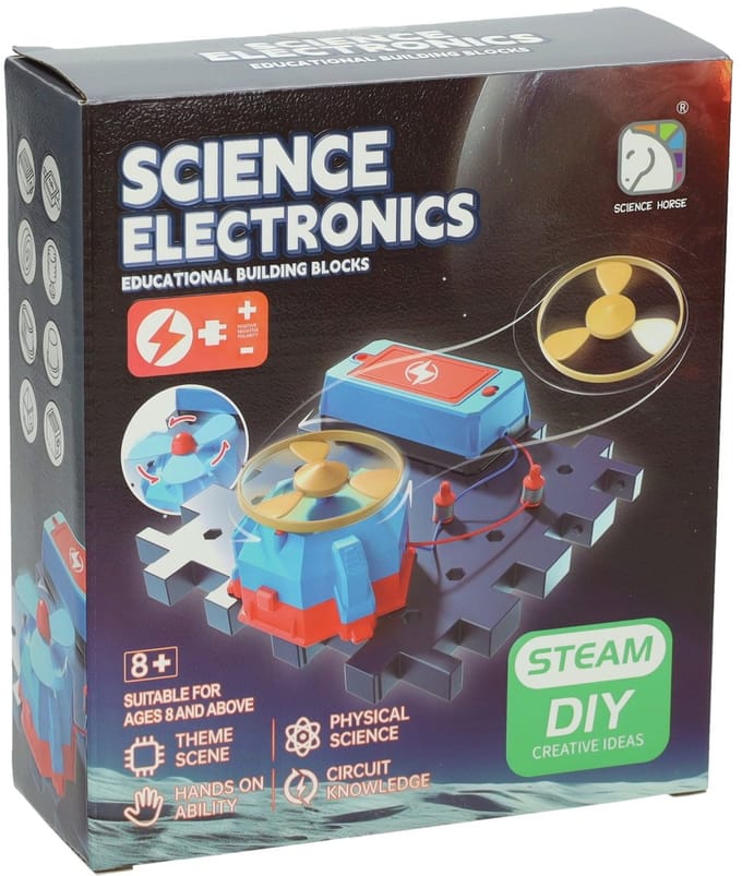 Lobbes bouwset speelgoed Science Electronics ventilator experiment.