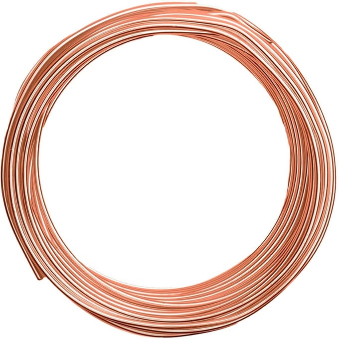 Vaessen Creative Aluminium Draad - 3mm - ±26m - 500g - Oranje koper